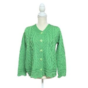 Aran‎ Sweater Market 100% wool cardigan